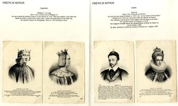 Collection Of Royalty, Mostly Unused PPC's Of French Kings & Queens From 1742 To 1873 Incl. Extraneous Cards Depicting G - Other & Unclassified