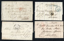 1820's-1850's Pre-stamp Foreign Destination Mail Including To U.K.(17) & Other Europe - Uncommon Frontier Rate Noted, Va - Other & Unclassified