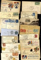 1824-1941 Postal History Range Incl. Pre Stamp, Imperfs. On Covers, 1924 Olympics, Military Mail, WWI Patriotic & Early  - Other & Unclassified
