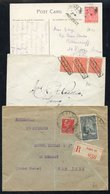 Maritime: Various Cards & Covers With Interesting Marks Including Octagonal Date-stamps With ‘Ligne N’ (3), Bordeaux-Bue - Otros & Sin Clasificación