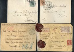 1901-58 Military Mail With Use Of Various ‘F.M.’ Stamps (11), POW Mail (5) Including Scarce Insured Cover To French Inte - Autres & Non Classés