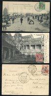 INDO-CHINA Pre-WWI Postcards (24) Used To Europe With Some Better Subjects And Cancellations Noted; Also Various Cards & - Autres & Non Classés
