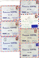 REUNION 1958-62 Range Of Airmail Covers To France, Mainly Franked With 12f On 25c Marianne, Each Tied By A Good Range Of - Otros & Sin Clasificación