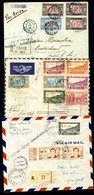 SENEGAL 1925-45 CGEA First Flight Covers (3) From 1925 June 6th Dakar - Toulouse With Cachet, 1937 Nov 15th DELPECH Flig - Other & Unclassified