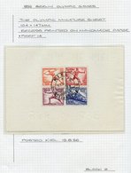 1936 Olympic Games M/Sheet (six Pairs) U With Different Games D/stamps Incl. Those Of Kiel, VF, Mi.block 5/6, SG.MS613a, - Otros & Sin Clasificación