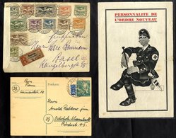 POSTAL HISTORY Collection Of 118 Items Displayed On Black Leaves In Protectors. Early Covers/cards Incl. Packetcart Type - Otros & Sin Clasificación