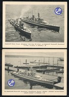 1941 Victoria Europa Card With Appropriate Pmk, Also Three Cards Showing German Model Ships & U-Boat. (4) - Autres & Non Classés