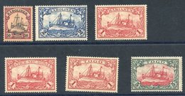 CAROLINE ISLANDS 1901 50pf & 2m, Mariana 1s 1901 1m , New Guinea 1901 1m, Togo 1900 1m & 5m All Fine M. Cat. £236. (6) - Autres & Non Classés