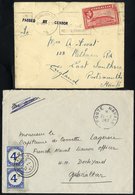 1918-later Group Of Covers & Postcards. 1918 PPC With Boxed PASSED BY CENSOR Mark, 1935 Bibby Line PPC, Underpaid To Gib - Otros & Sin Clasificación