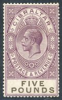 1925-32 £5 Violet & Black, A Fine M Example. SG.108. Cat. £1600 - Other & Unclassified