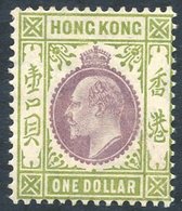 1904-06 MCCA $1 Purple & Sage Green Fine M, SG.86. Cat. £200. - Otros & Sin Clasificación