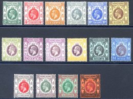 1912-21 MCCA 2c To $10 Set Incl. 25c Die I & II, Fine M, SG. 101/116. Cat. £2000 - Autres & Non Classés