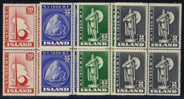 1939 New York World's Fair Set In Fine M Blocks Of Four (2x UM In Each Block), SG.238/41. (16) Cat. £220 - Autres & Non Classés