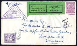 1925 March 12th Cover Carried By Sir Alan Cobham On The Return Of His Survey Flight To India, Leaving Calcutta On 12th M - Autres & Non Classés