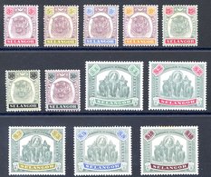 SELANGOR 1895-99 CCA 3c To $10 M, Slightly Toned $10 With Some Foxing. A Rarely Offered Set, SG.54/65. Cat. £2950 (12) - Autres & Non Classés