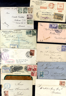 C1890s-1940's Commercial Mail  With A Few Earlier - Includes High Proportion Of Registered & Censored Items With Destina - Other & Unclassified