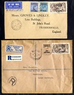 1919-1936 10 Covers & A Front All Sent Registered From Casablanca. Some Interesting Rates. - Other & Unclassified