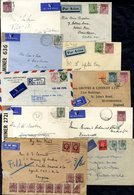 1934-1957 Collection Of Covers Sent Air Mail, Mainly To The UK But Israel, USA & Germany Noted, 10 KGV, 20 KGV & 4 QEII  - Otros & Sin Clasificación