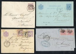 C1860-90 Covers Including King Willem 10c Covers (3, One A Pair), 1870's Issues With Many Foreign Destinations, Numeral  - Otros & Sin Clasificación