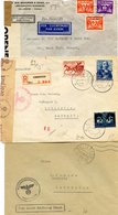 Military - WWII Civilian Mail Censored With German Or British Tapes Or Hand-stamps, Chemical Wash Etc. (26); German Occu - Other & Unclassified