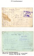 Nos. 27-28, Sixth Reinforcements1915 (22 Aug. And 11 Dec.) Postcards Both Showing 'N.Z. MILITARY POST OFFICE/SIXTH REINF - Otros & Sin Clasificación