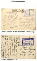 Nos. 35-36, Eighth Reinforcements1915 (26 Nov.) Postcard Ex The Willochra Showing Superb 'N.Z. MILITARY POST OFFICE./TRO - Autres & Non Classés