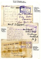 Nos. 37-39, Rifle Brigade And Ninth Reinforcements 1916 (Jan-Feb) Postcards (2) And An Envelope Showing Framed 'N.Z. MIL - Other & Unclassified