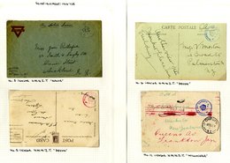 WWI Censor Handstamps A Collection Of Envelopes (8) And Postcards (11) Each Showing Circular-framed 'PASSED BY CENSOR/Cr - Other & Unclassified