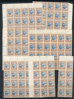 1898 1d Taupo, Mint Selection Of Unplated Multiples With Blocks Of 24, 20 (10), 19, 10, 8 (2), Strip Of 5, 4 (2), 3 X 1, - Autres & Non Classés