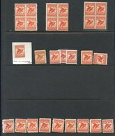 1899 1/- Kea And Kaka Mint Selection With Three Mint Blocks Of Four, Singles In A Wide Range Of Shades, Mostly Fresh And - Otros & Sin Clasificación