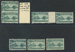 1902-07 2/- Milford Sound, A Selection Of Mint Singles And One Pair, A Useful Variety Of Shades. SG. 316/a Cat. £1050 Mi - Sonstige & Ohne Zuordnung