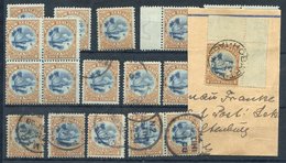 1907-08 4d Taupo Selection With Mint Block Of Four, Pair And Singles, Used With A Pair, Singles, One Single Used On Part - Autres & Non Classés