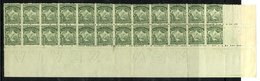 1902 A Superb UM Lower Right Corner Strip Of 24 (2 X 12) Showing Horizontal Mixed Perfs And Scratched-in Plate No. 2 Sta - Autres & Non Classés