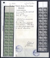 1907-08 ½d Mount Cook Rare Block Of 16 (8 X 2) Mounted On The Top Pair Only. Shows Perf. 14 X 15 Over 14 X 15 Between Th - Autres & Non Classés