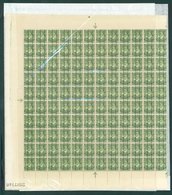 1907-08 ½d Mount Cook From The Redrawn Plates Perf 14 X 15 In A Full Sheet Of 240 From Plate 1 Overprinted With Two Blac - Autres & Non Classés