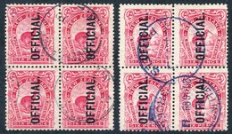 1908-09 6d. Kiwi Small Format Kiwi Official Perf. 14 X 15, The Two CP Listed Shades Of Ink And Aniline-pink In Fine Used - Otros & Sin Clasificación