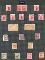 1900 PICTORIALS 1d Pair, 1½d (2), 2d (3), 3d (2), 4d (2), 6d, 1s, All Fresh M With List Of SG Numbers. Also 1d Universal - Otros & Sin Clasificación