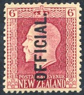 OFFICIALS 1915-27 KGV 6d - The Very Rare Perf 14 X 13½ Carmine-lake Shade Fresh Colour M, Unpriced By SG As An Official  - Otros & Sin Clasificación