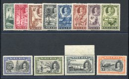 1936 Pictorial Defin Set, Fresh M, The £1 Being UM & 10s Is Marginal UM. Ct. £225 (12) - Autres & Non Classés