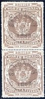 1889 $10 Brown Vertical Pair, The Upper Stamp With Variety 'DOLLAPS' For 'DOLLARS' Cancelled By Two Full Strikes Of 'SAN - Other & Unclassified