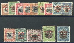 1922 Exhibition Optd Set VFU With 'Jesselton' Circular Cancels, Fine & Scarce Set, SG.253/275. Cat. £800. (14) - Otros & Sin Clasificación