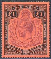 1913-21 MCCA £1 Purple & Black/red, Fine M, SG.98. Cat. £200 - Autres & Non Classés