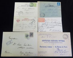 1897-1918 Postal History Selection From 1897 Official Unfranked P.O Envelope To Paris Bearing GNAJEWATZ Bilingual D/stam - Otros & Sin Clasificación