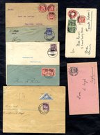 1920's (mainly) Seven Covers, Includes A Long Cover With A 4d Triangular Stamp With Ukamas Manuscript Cancel With ‘Found - Sonstige & Ohne Zuordnung