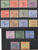 1921-29 MSCA Set Optd Or Perf (1½d, 1s & 5s) SPECIMEN 1½d Rounded Corner Perf Otherwise Fine M, Scarce Complete Set. SG. - Other & Unclassified