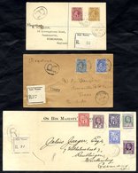 1907 OHMS Reg Cover To Germany Franked KEVII 1d, 2d, 2½d, 3d, 6d & 2s Values Tied 'Kingstown Sp.6.07' C.d.s's Reg Label/ - Otros & Sin Clasificación