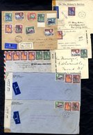 1940-1945 28 Censored Envelopes Sent Mainly To The USA. A Range Of Censor Tapes Incl. PC 90 With Printed Censor Number & - Otros & Sin Clasificación