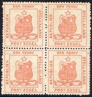 1884 1d Red Block Of Four Unused With Some O.g., Light Horizontal Crease At Top. A Rare Multiple, BPA Cert (2006), SG. 1 - Other & Unclassified