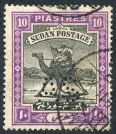 OFFICIALS (ARMY) 1913-22 Punctured A.S 10p Black & Mauve, VFU, SG.A25. Scarce So Fine. (1) Cat. £275 - Other & Unclassified