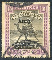 OFFICIALS (ARMY) Quatrefoil 10p Black & Mauve U, Slight Faults But Scarce, SG.A16. (1) Cat. £425 - Sonstige & Ohne Zuordnung